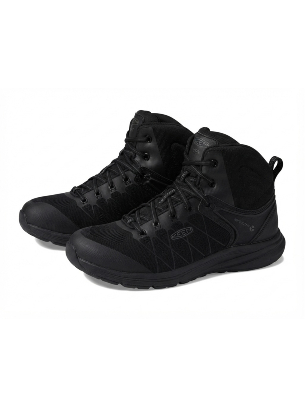 KEEN Vista Energy Mid Boots Mens Black Carbon Safety Toe Work Shoe size 9